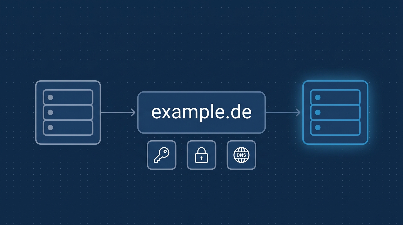Domain umziehen ohne Ausfall