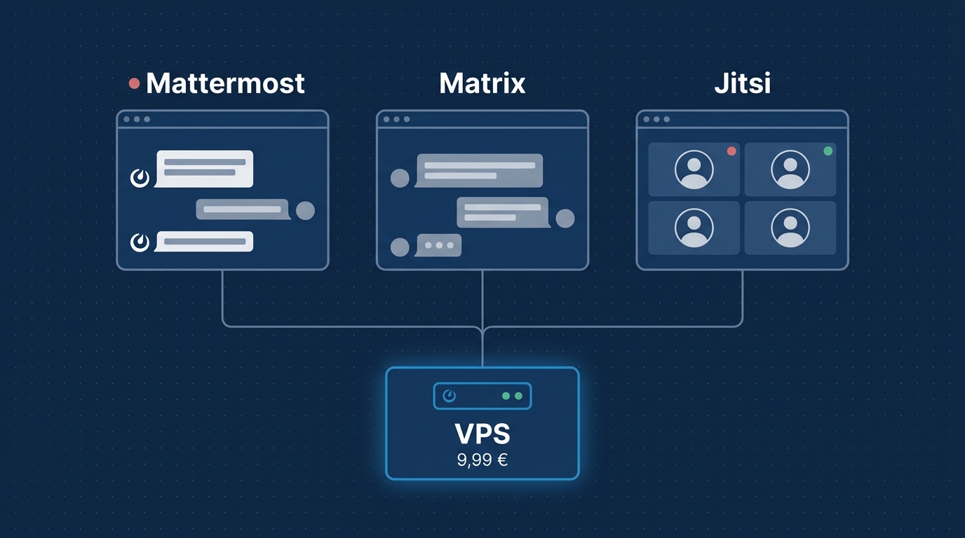 Mattermost, Matrix und Jitsi selbst hosten